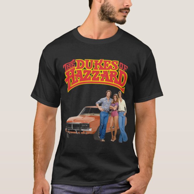 Camiseta Dukes of hazzard série de tv rapaz dos anos 80 (Frente)