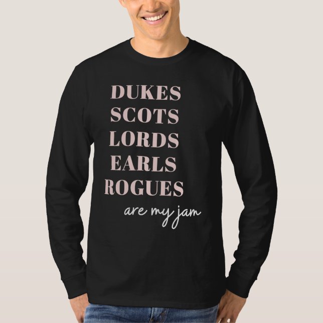 Camiseta Dukes Scots Lords Earls Historical Romance (Frente)