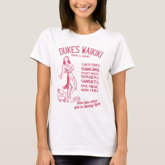 Camiseta Duke's Waikiki, bar de praia do Havaí