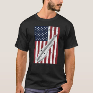 Camiseta Dulcimer American Flag Us Vintage