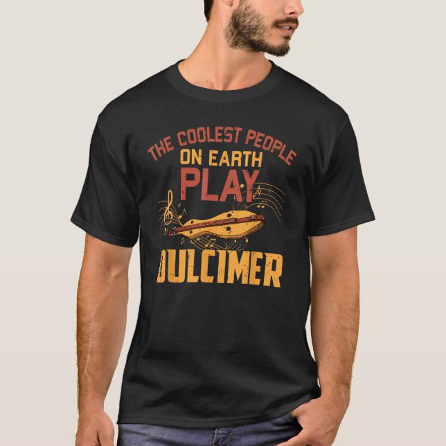 Camiseta Dulcimer Music Lover Mountain Dulcimer Player (Frente)