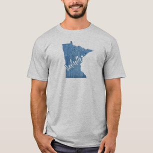 Camiseta Duluth Minnesota Wood Grain