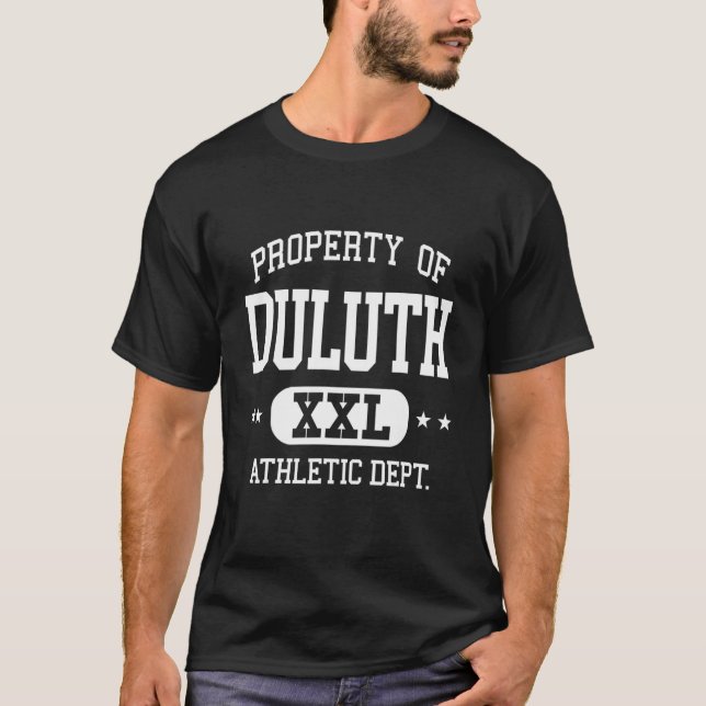 Camiseta Duluth Retro Athletic Property Dept (Frente)
