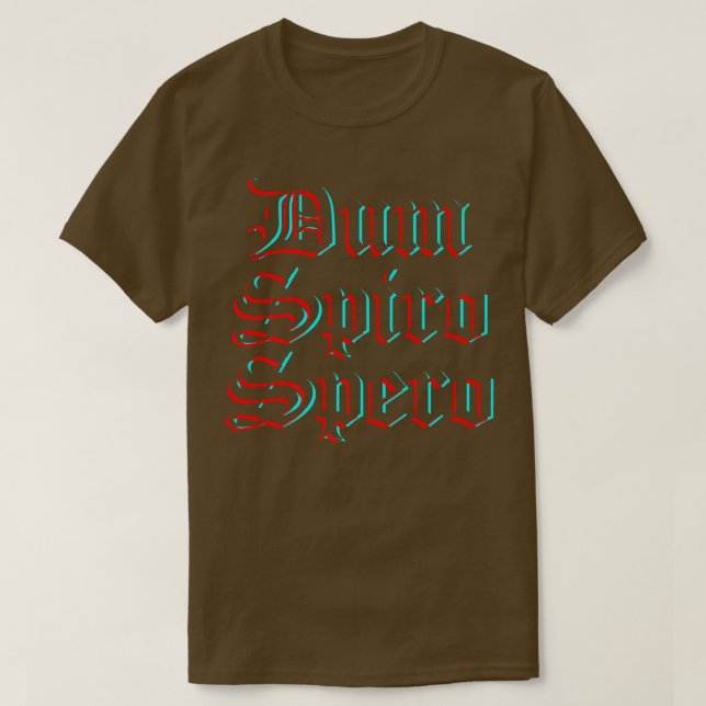 Camiseta Dum Spiro Linguagem de Spero Latim Formação em Fra (Frente do Design)