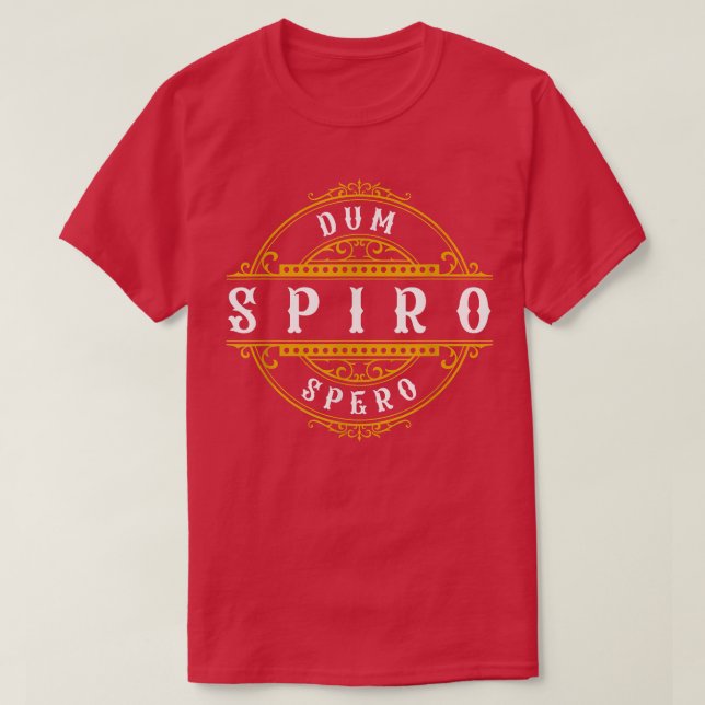 Camiseta Dum Spiro Spero Language Education Latim Phrase Mo (Frente do Design)