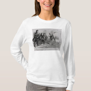 Camiseta Dumas, Hugo e Balzac procurando sua admissão