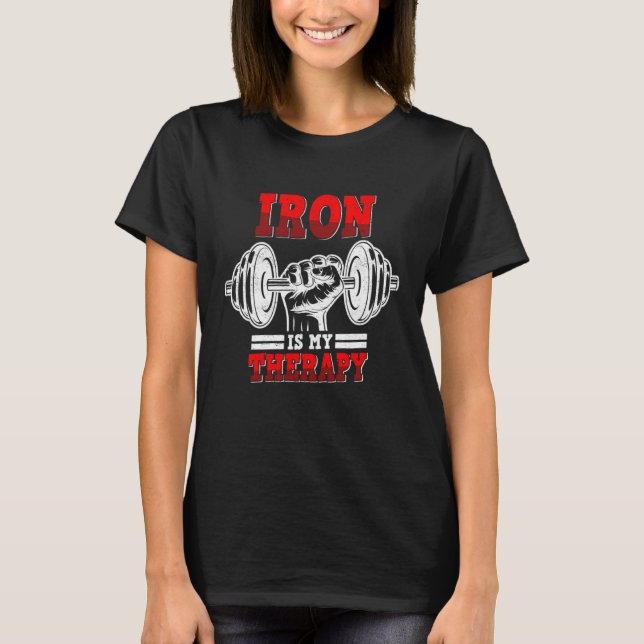 Camiseta Dumbbell Malhação Muscle Building Wefting Mu (Frente)