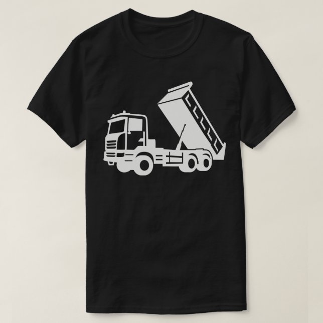 Camiseta Dump caminhão tipper (Frente do Design)