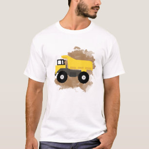 Camiseta Dump Truck Construction Vehicle Mud Watercolor