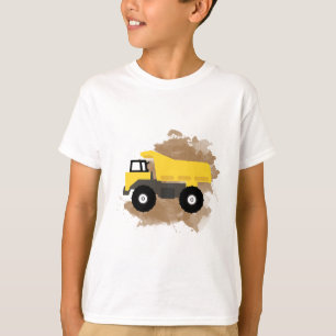 Camiseta Dump Truck Construction Vehicle Mud Watercolor