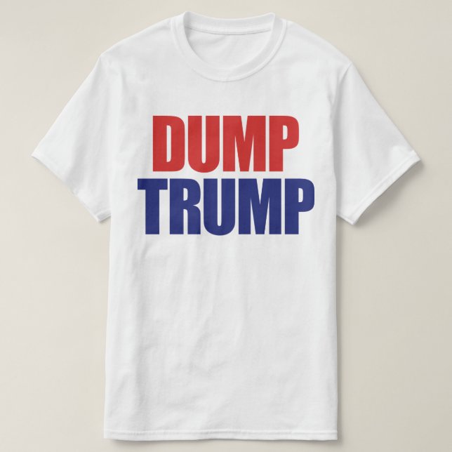 Camiseta Dump Trump - Impeja o presidente Trump (Frente do Design)