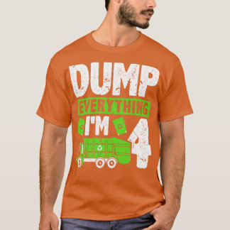 Camiseta Dump Tudo Im 4 Crianças Garotos Garbage Truck Birc
