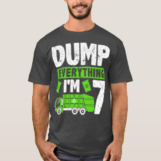 Camiseta Dump Tudo Im 7 Crianças Garotos Garbage Truck Birc