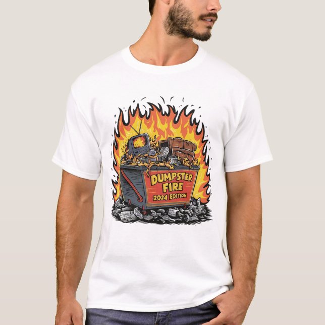 Camiseta Dumpster fire edição de 2024 (Frente)