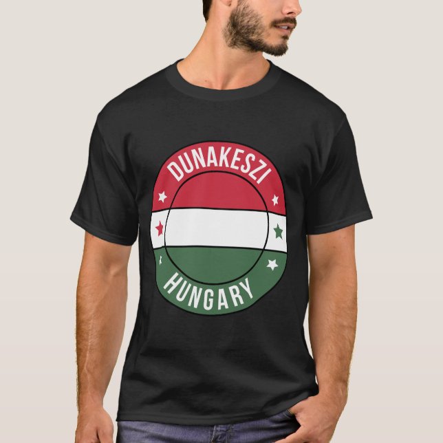 Camiseta Dunakeszi, Hungary City T-Shirt (Frente)