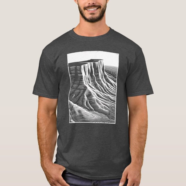 Camiseta Dunas De Areia Desenho Deserto (Frente)