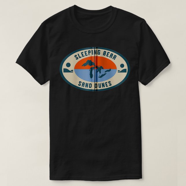 Camiseta Dunas de Areia Sleeping Bear Michigan Michigander  (Frente do Design)