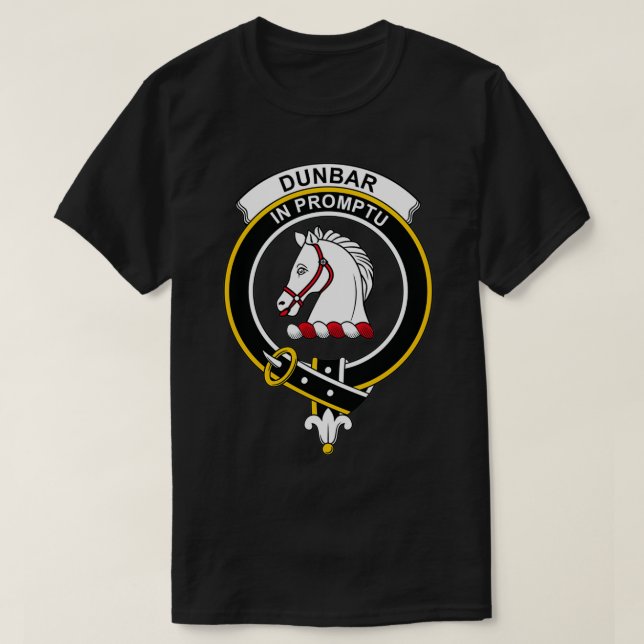 Camiseta Dunbar Crest Tartan Clan Scottish Clan (Frente do Design)