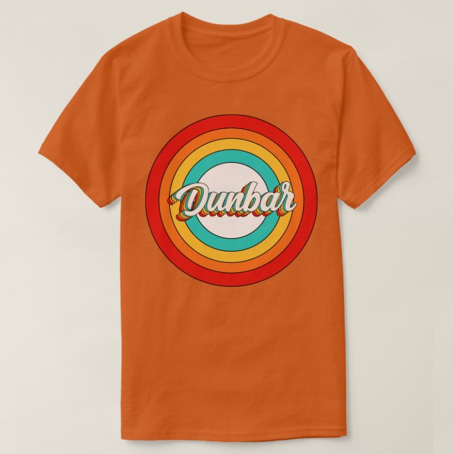 Camiseta Dunbar Name Shirt Vintage Dunbar Circ (Frente do Design)