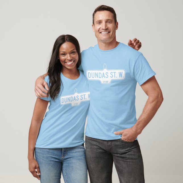 Camiseta Dundas Street West, Sinal da Rua Toronto (Unissex)