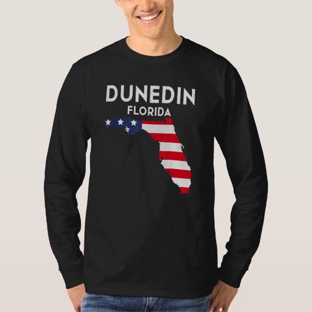 Camiseta Dunedin Florida EUA State America Viagem Floridian (Frente)