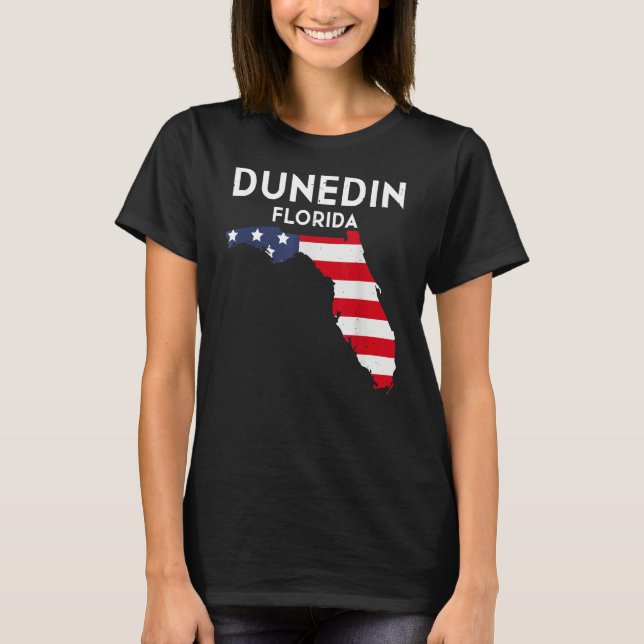 Camiseta Dunedin Florida USA State America Travel Floridian (Frente)