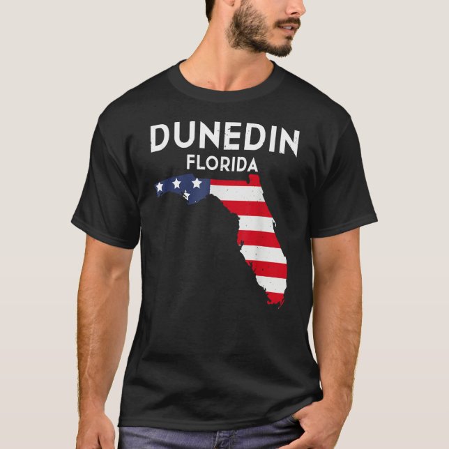 Camiseta Dunedin Florida USA State America Travel Floridian (Frente)