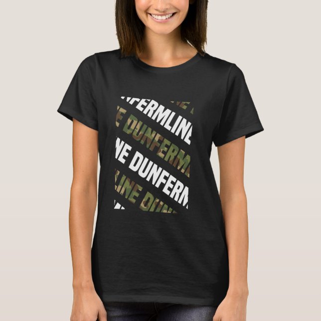 Camiseta Dunfermline Camo - Camouflage Verde (Frente)