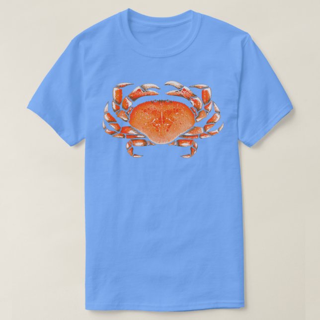 Camiseta Dungeness Crab Trabalho de arte (Frente do Design)