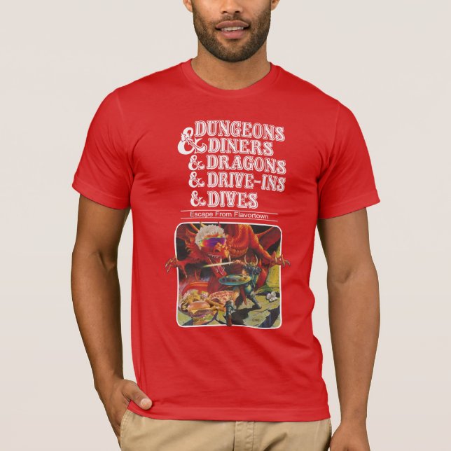 Camiseta Dungeon & comensais & dragões & Movimentação-Ins & (Frente)