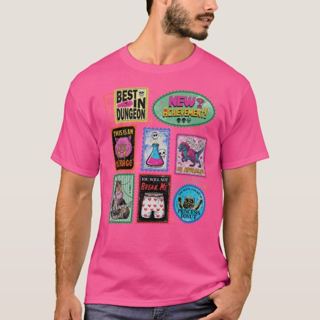 Camiseta Dungeon Crawler Carl Retro engraçado (Frente)