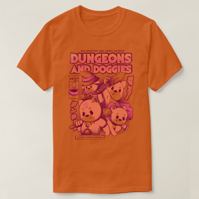 Camiseta Dungeon e Cães (Frente do Design)