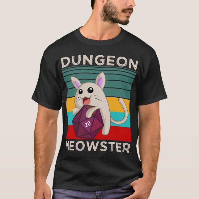 Camiseta Dungeon Meowster (Frente)