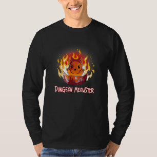 Camiseta Dungeon Meowster Cat DM RPG Tabletop