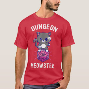 Camiseta Dungeon Meowster RPG Dice Fairy Kawaii Cat