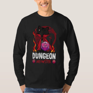 Camiseta Dungeon Meowster Tabletop Gamer Nerd Cat