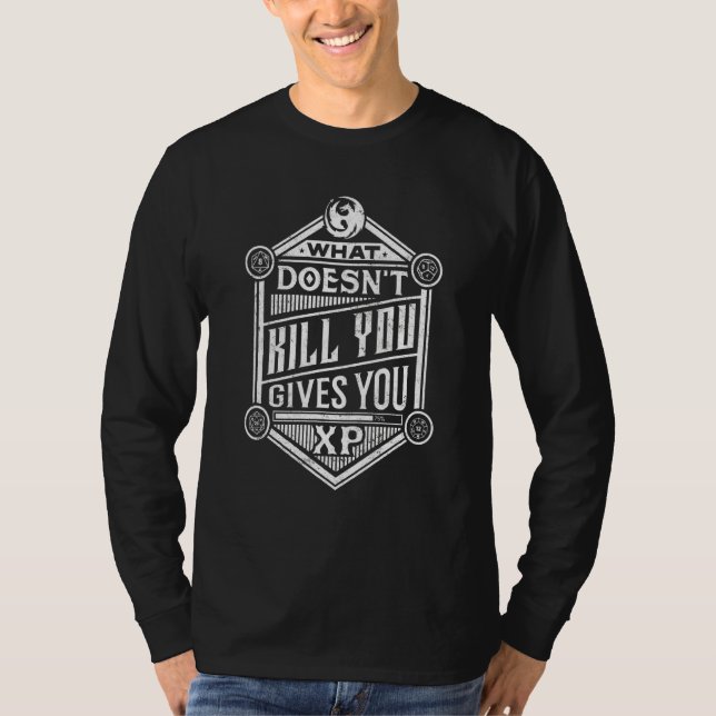 Camiseta Dungeon Tabletop Rpg Gamer O Que O Matar (Frente)