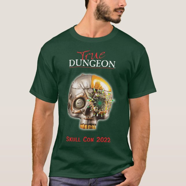 Camiseta Dungeon Verdadeiro - Con do Crânio (Frente)
