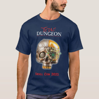 Camiseta Dungeon Verdadeiro - Con do Crânio - marinho