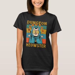 Camiseta Dungeon Warriors Meowster RPG Tabletop Jogos DM R