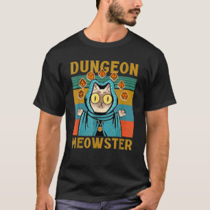 Camiseta Dungeon Warriors Meowster RPG Tabletop Jogos DM R