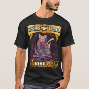 Camiseta Dungeons and Cats RogueKitten Cat Dice RPG Game Ga