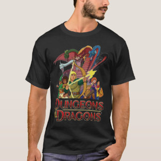 Camiseta Dungeons and Dragon Cartoon 80s Clássico
