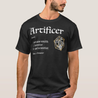 Camiseta Dungeons de Definição de Classe Artificante e Drag