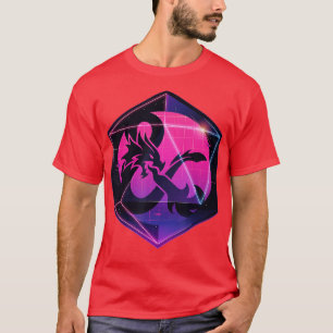 Camiseta Dungeons Dragon Ampersand em Dice 3D