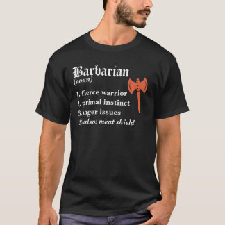 Camiseta Dungeons & Dragon Definição de Classe Bárbara T-Sh