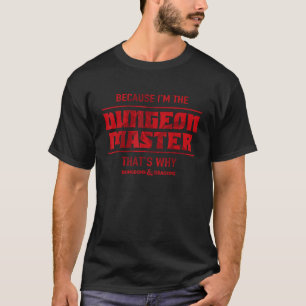 Camiseta Dungeons Dragon Porque Eu Sou O Dungeon Master Sho