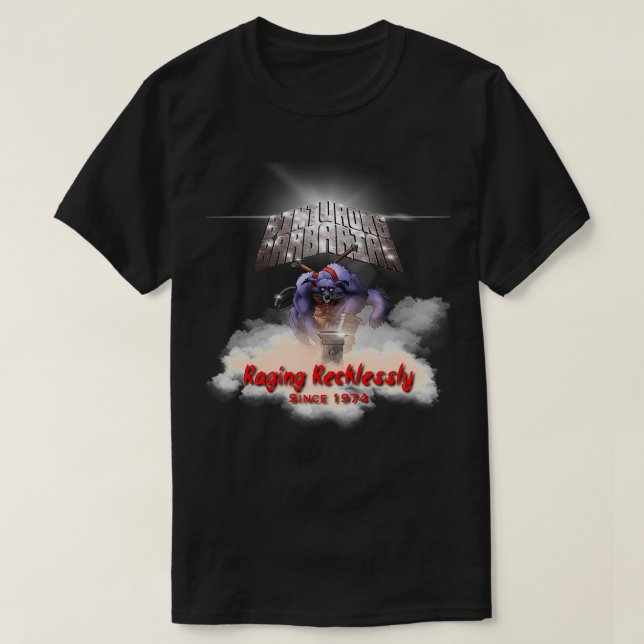 Camiseta Dungeons e Dragon Binturong - Barbário (Frente do Design)