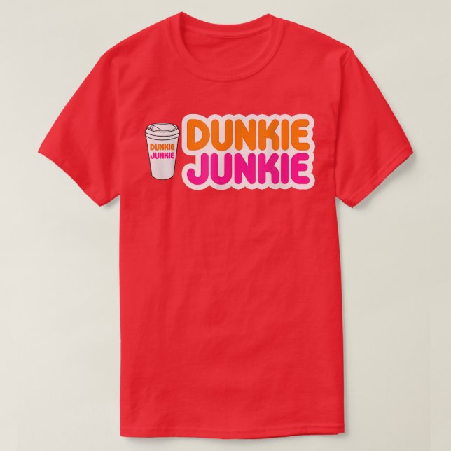 Camiseta Dunkie Junkie Coffee Love Funny Coffee Saying 2022 (Frente do Design)
