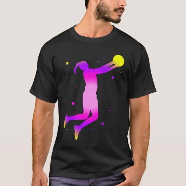 Camiseta Dunking basketball player basket  basketball playe (Frente)